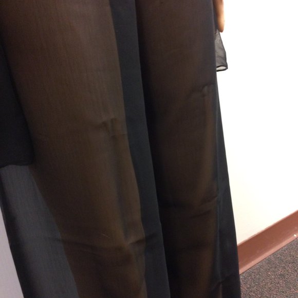 😍Vintage! Black Sheer Lingerie Jacket and Matching Pants Size Small - Picture 12 of 16